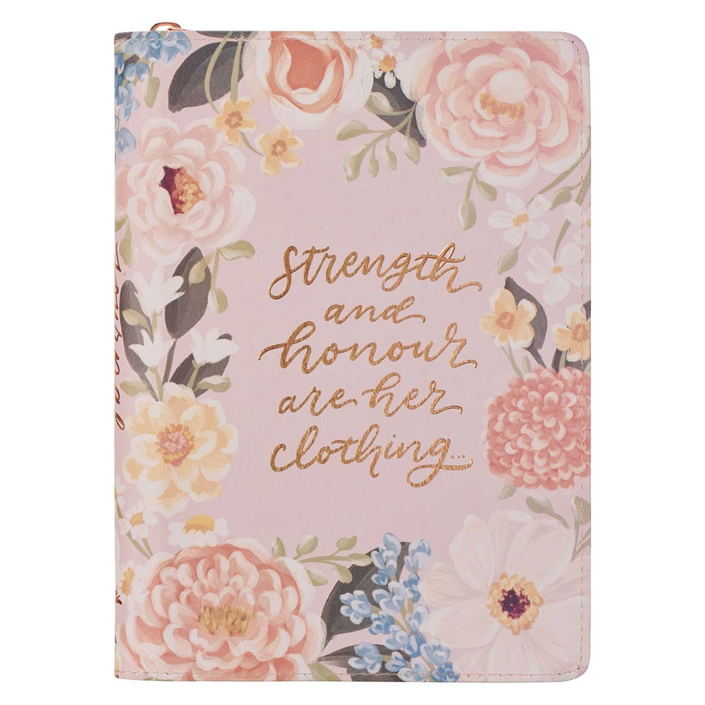 Journal Classic Zip Pink Strength & Dignity Prov. 31:25 New