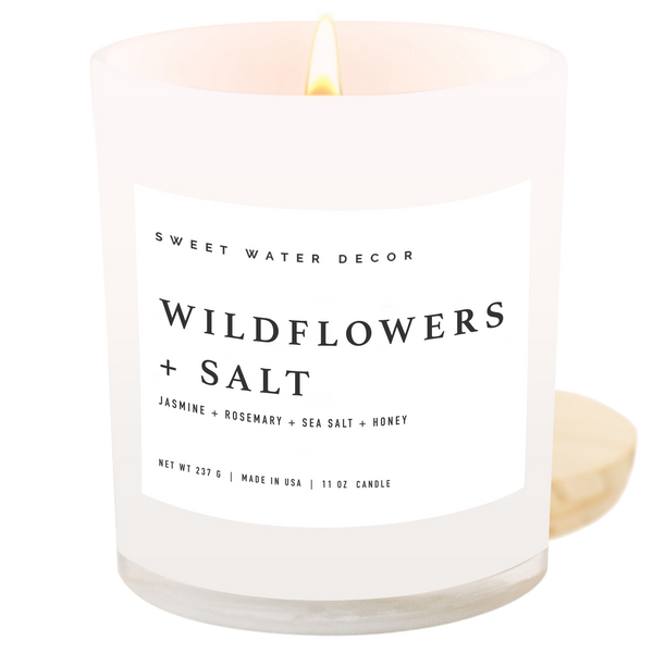 Wildflowers and Salt 11 oz Soy Candle - Home Decor & Gifts