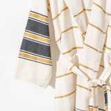 Bathrobe Turkish Cotton LightWeight Summer Hood Kimono Robe