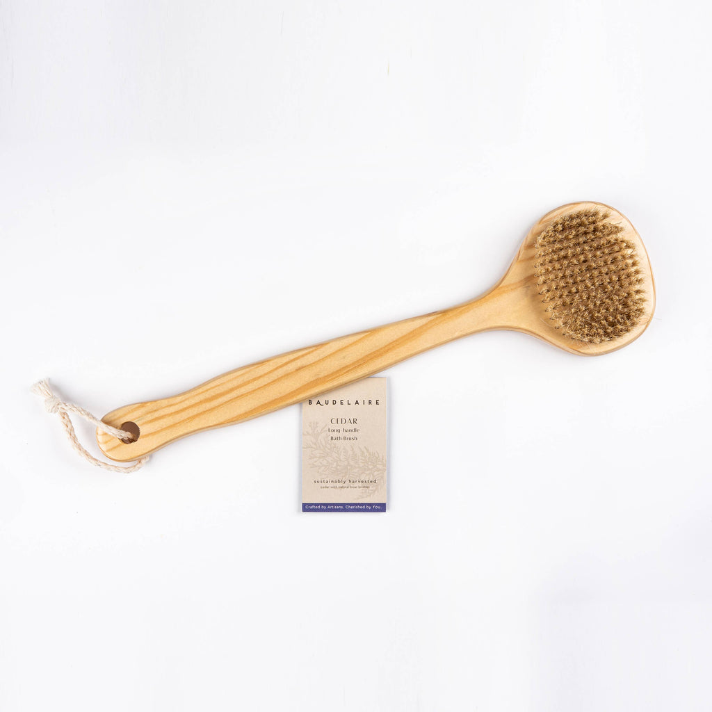 Cedar 13" Long-handle Bath Brush