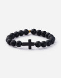Classic Black Cross Bracelet