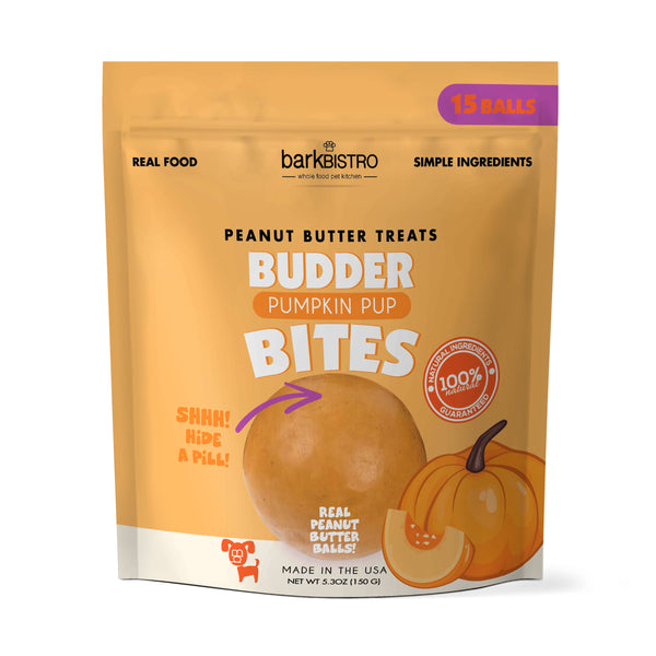 Pumpkin Pup Budder Bites (Peanut Butter)