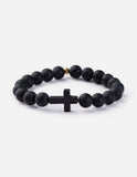 Classic Black Cross Bracelet
