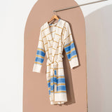 Bathrobe Turkish Cotton LightWeight Summer Hood Kimono Robe