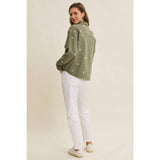 Embroidered Cotton Utility Jacket
