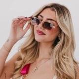 Sheila Retro Oval Sunglasses Wholesale