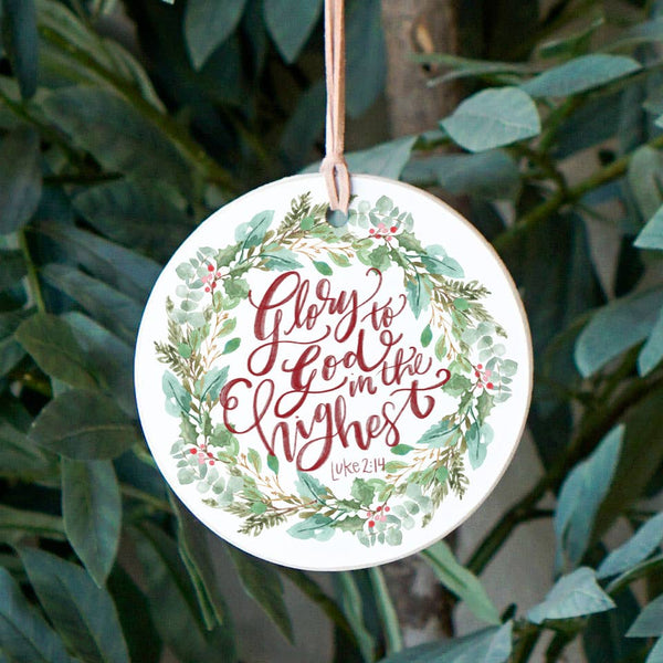 Glory To God, Christmas Decor, Christmas Gift, Ornament