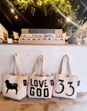 Large Tote Bag | Love God | Love Others