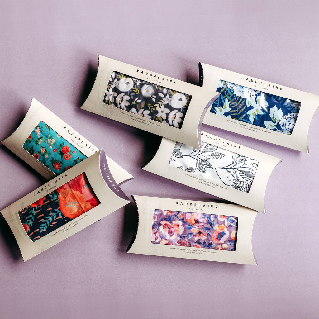 6 Floral Eye Pillows Assortment - 1 of each