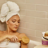 Bamboo 10" Short-handle Bath Brush