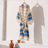 Bathrobe Turkish Cotton LightWeight Summer Hood Kimono Robe