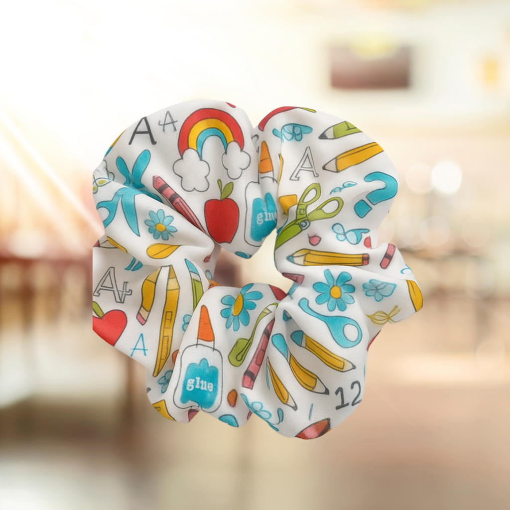 A+ School Days Oversized Satin Scrunchie