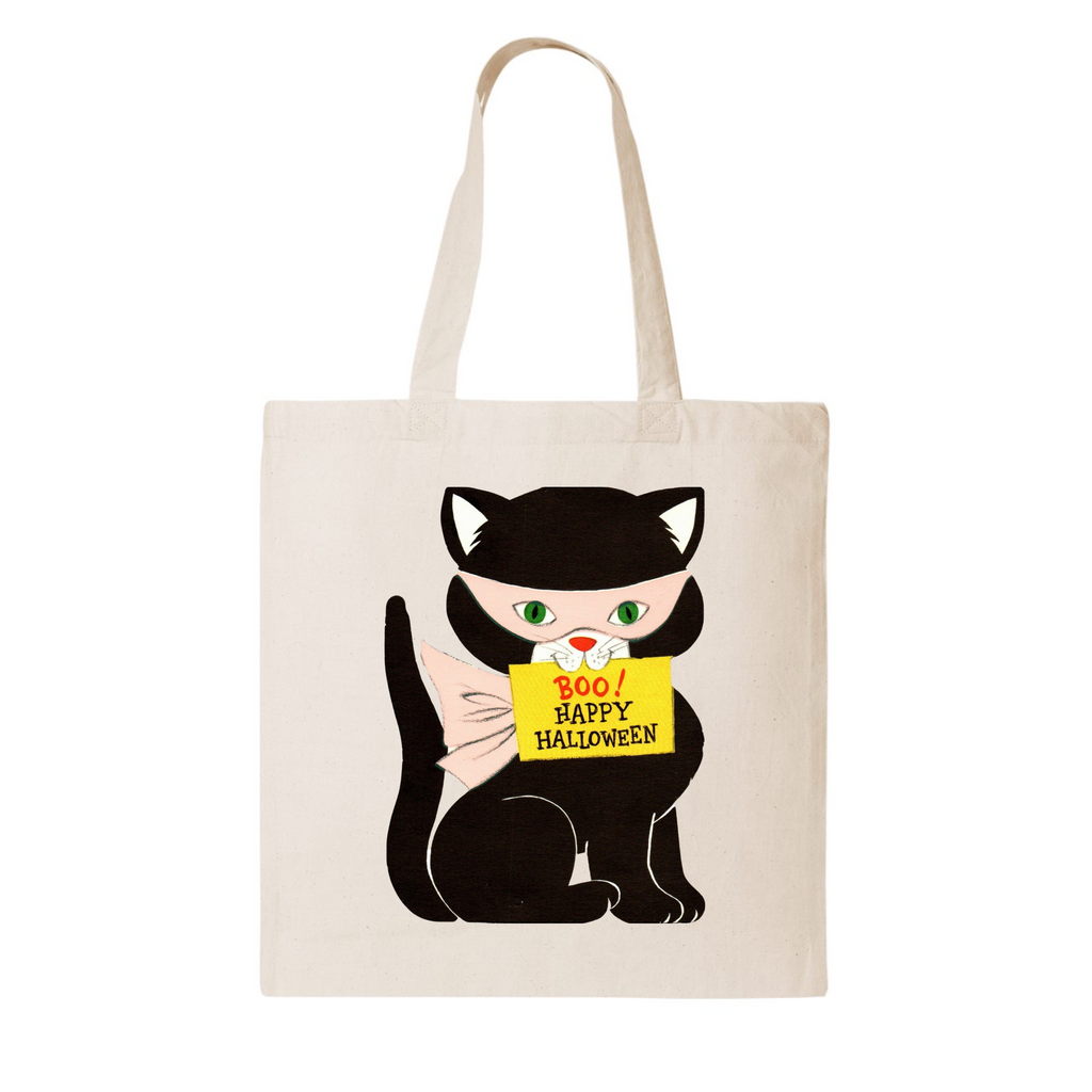 Boo Black Cat Tote Bag