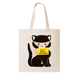 Boo Black Cat Tote Bag