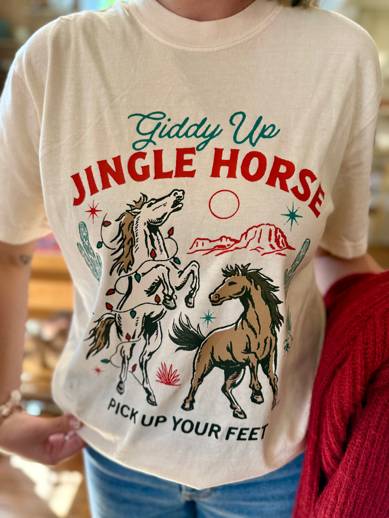 Giddy Up Jingle Horse Tee