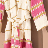 Bathrobe Turkish Cotton LightWeight Summer Hood Kimono Robe