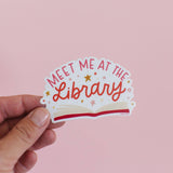Meet Me At The Library Decal Sticker