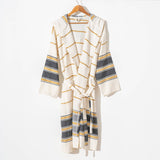 Bathrobe Turkish Cotton LightWeight Summer Hood Kimono Robe