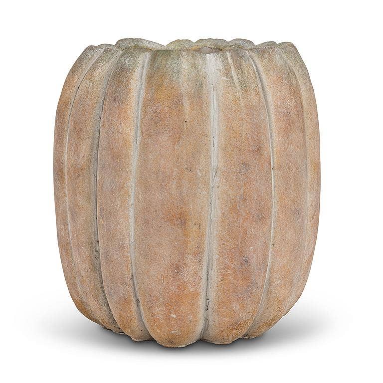 Cement Pumpkin Planter