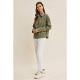 Embroidered Cotton Utility Jacket