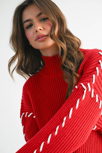 Candy Cane Christmas Pullover Sweater