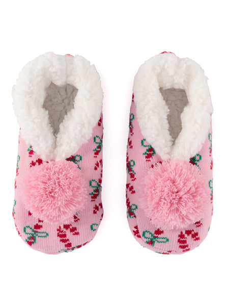 Candy Cane Slippers