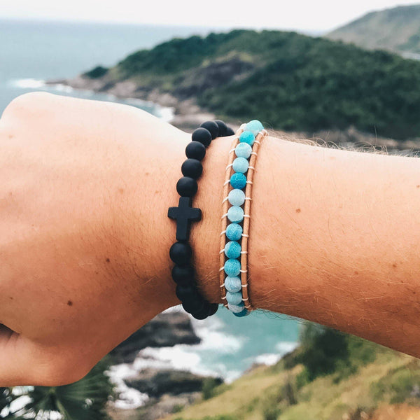 Classic Black Cross Bracelet