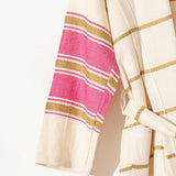 Bathrobe Turkish Cotton LightWeight Summer Hood Kimono Robe