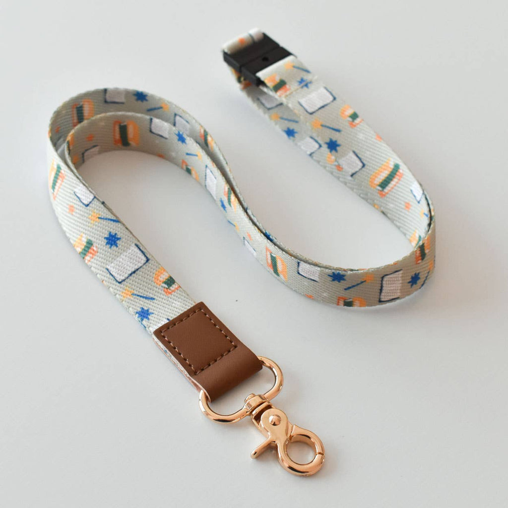 Book Pattern Lanyard