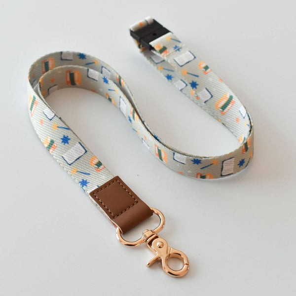 Book Pattern Lanyard