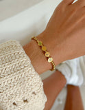 Gold WWJD Letter Bracelet
