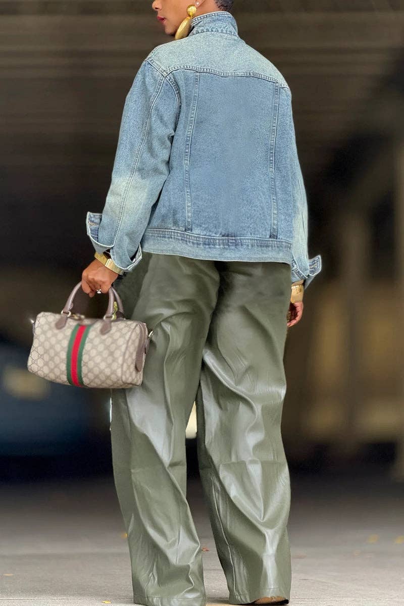 Chic Oversized Denim Jacket