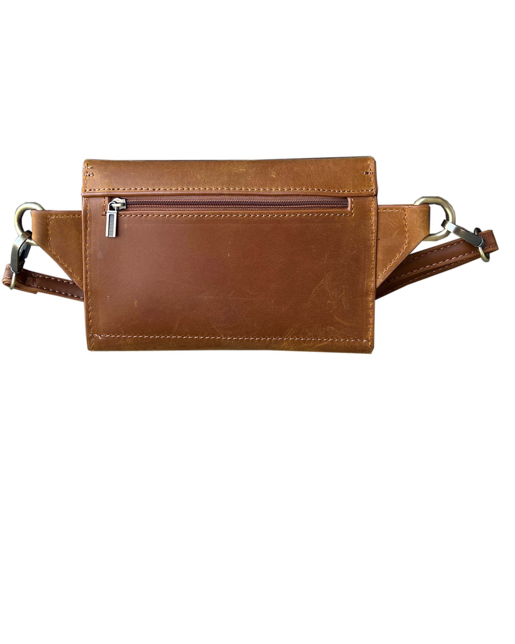 Vintage leather fanny pack sling bag waist bag
