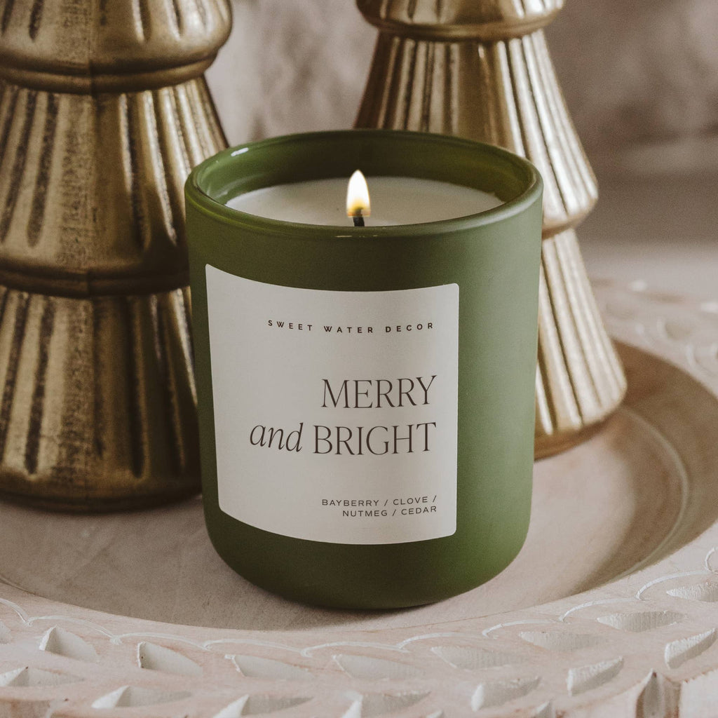 Merry and Bright 15 oz Matte Jar Candle