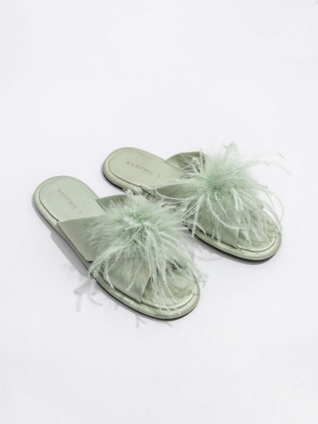 Birdie Satin Slippers