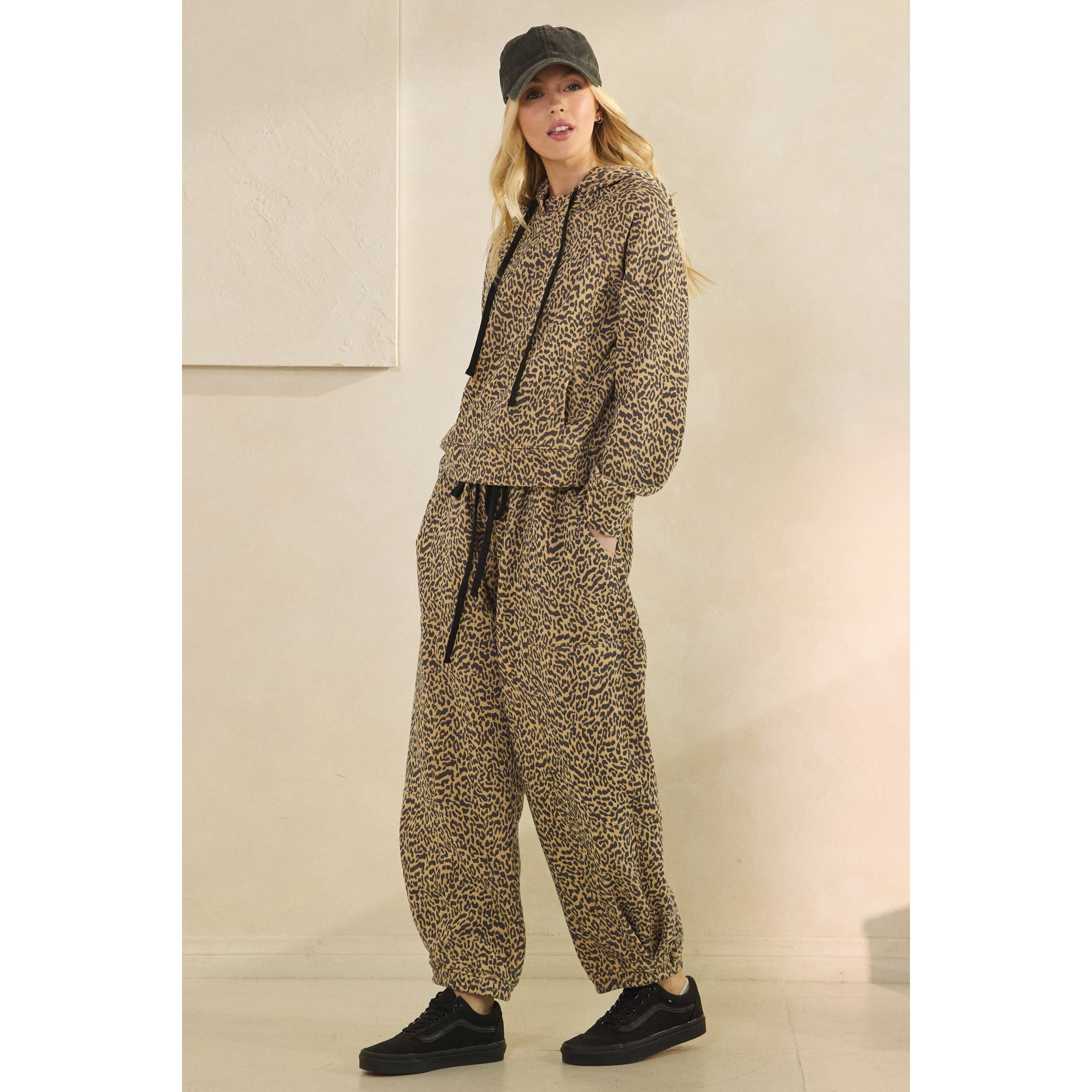 Printed French Terry Pants