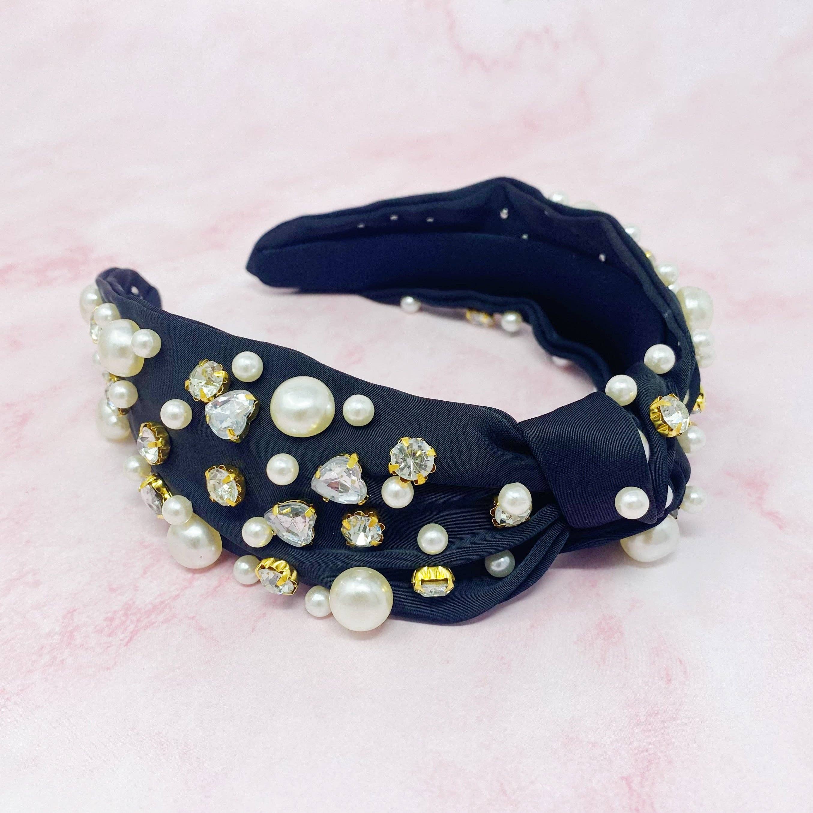 My Winslet Jeweled Satin Headband