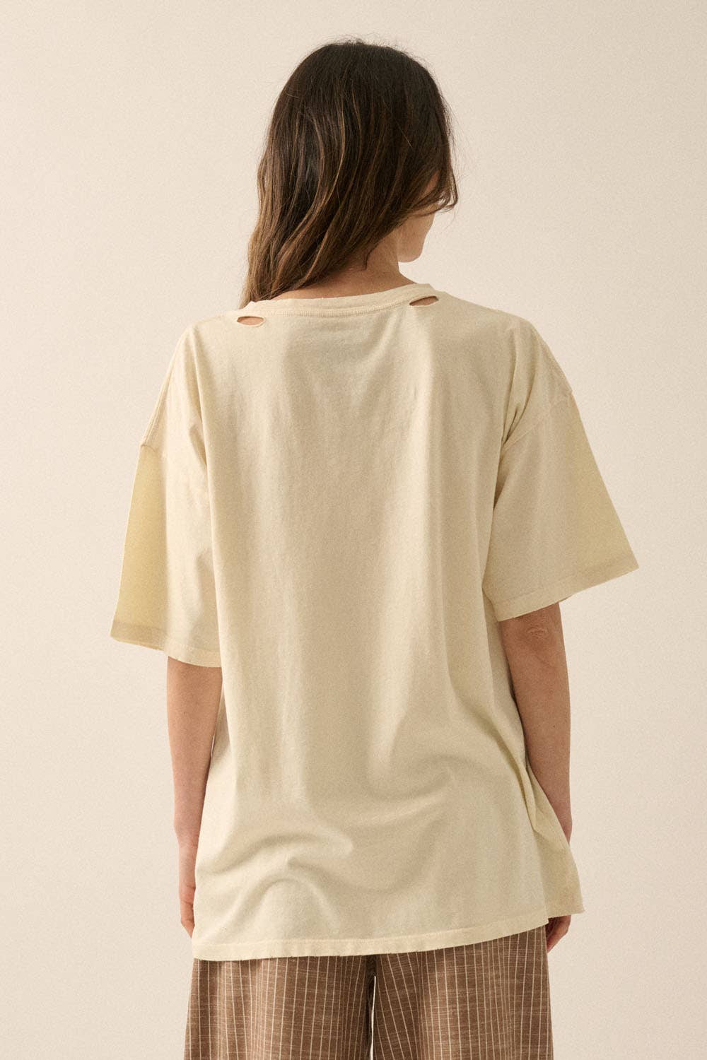 Portofino Italy Distressed Oversize Graphic Tee