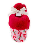 ASST/2 SIZES FELICITY CANDY CANE SLIPPERS, MULTI