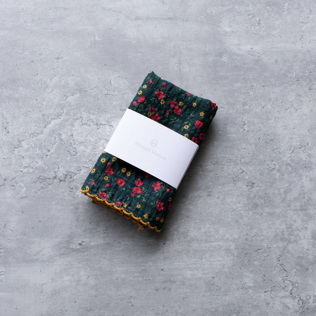 Vintage Floral Cotton Scarf