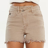 90’S Crossover Khaki Denim Shorts