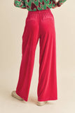 WIDE LEG VELVET TROUSERS MP2503