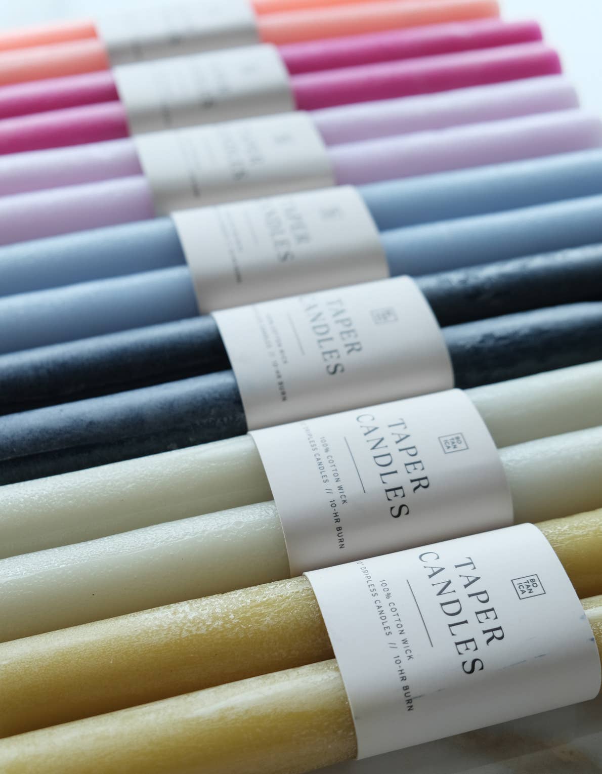 Taper Candle Pair, Martini Olive