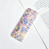 Acrylic Square Mini Portable Hair Combs