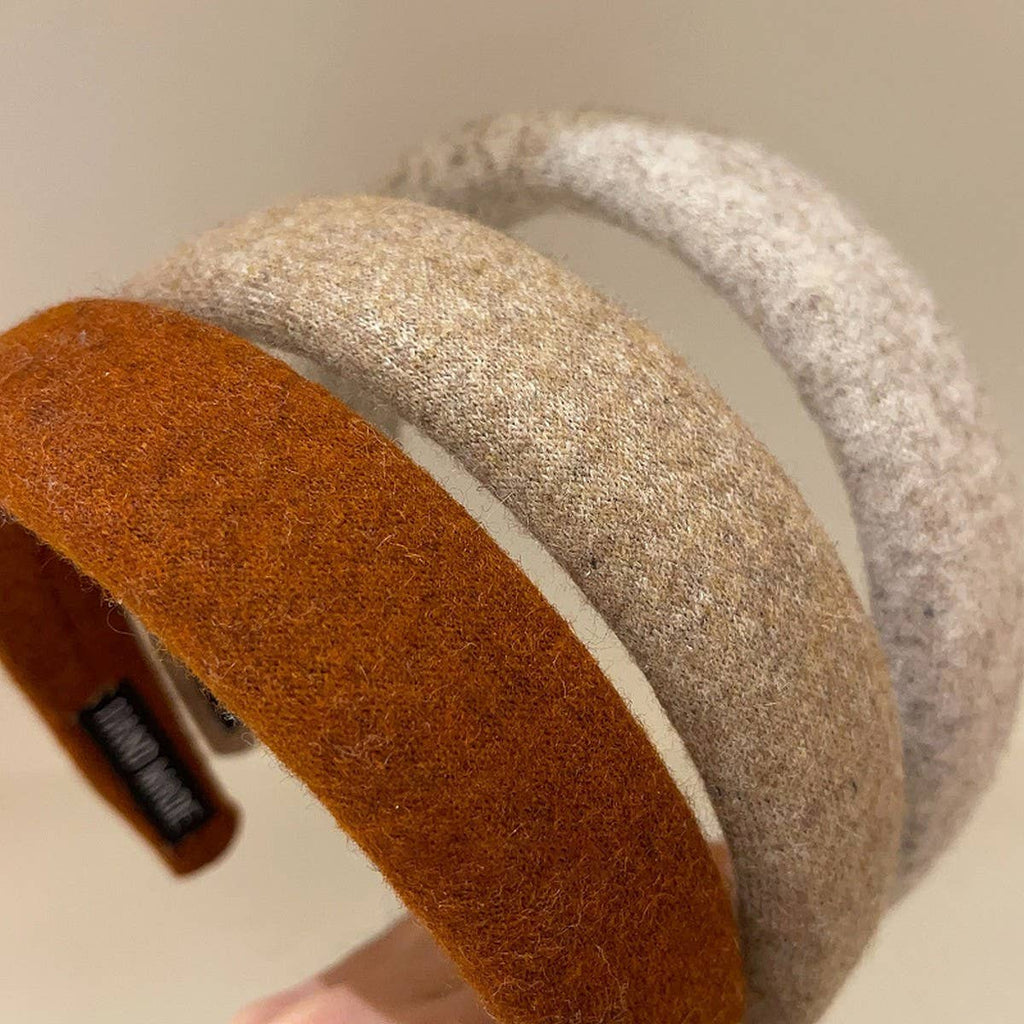 SOLID COLOR WOOL HEADBAND