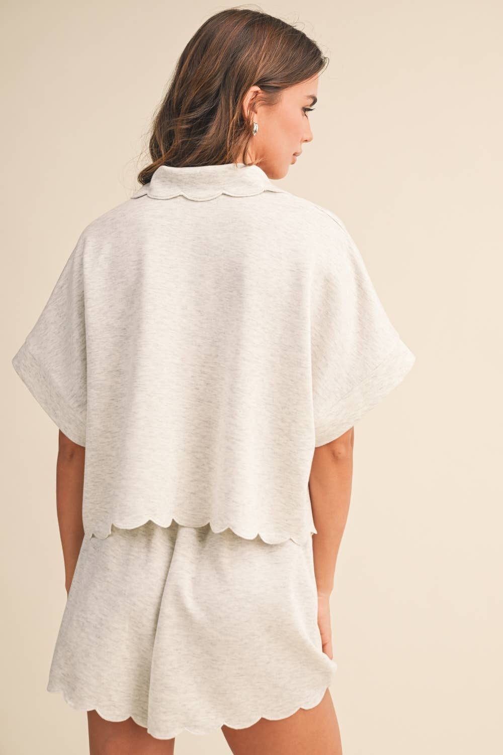 SCALLOPED EDGE SHORTS