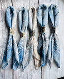 Denim Hues Hand Dyed Bandanas 