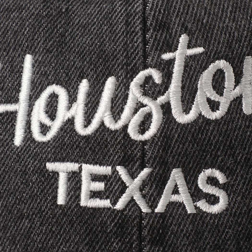 Custom Denim Embroidered Hat – Your City & State Design