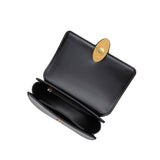 Esther Black Recycled Vegan Leather Crossbody Bag