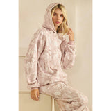 Printed Fleece Hoodie